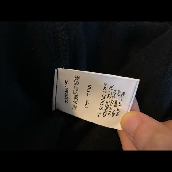 Bape X Undefeated Bape Double Hood Shark Hoodie - Picture 8 of 8